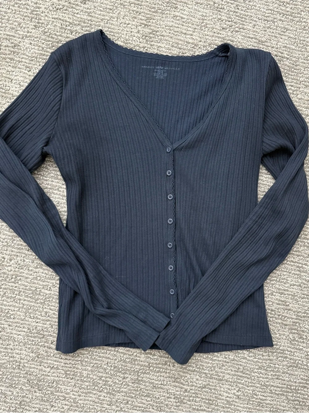 Brandy Melville Navy Blue Cardigsn - Picture 2 of 3